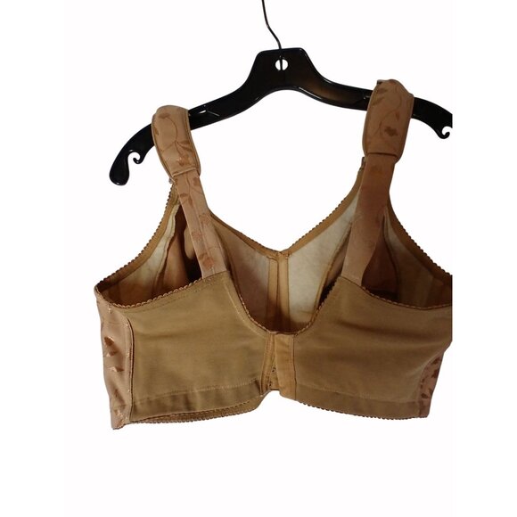 Elila Womens Bra Beige Jacquard Softcup 38H 38 H 1305 Full Coverage - Picture 4 of 13